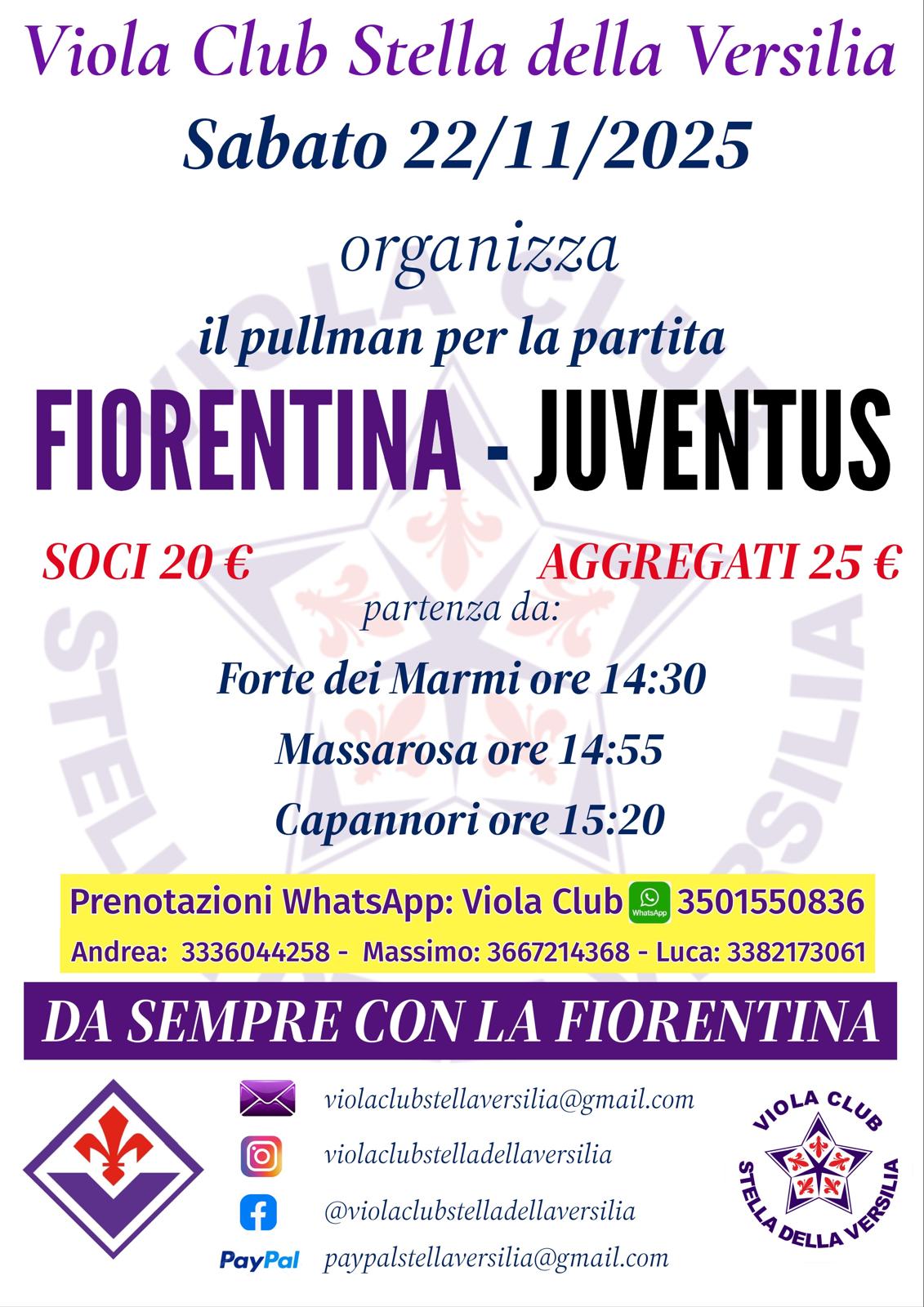 Il Viola Club Stella della Versilia Organizza